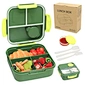 lunch box with spoon fork